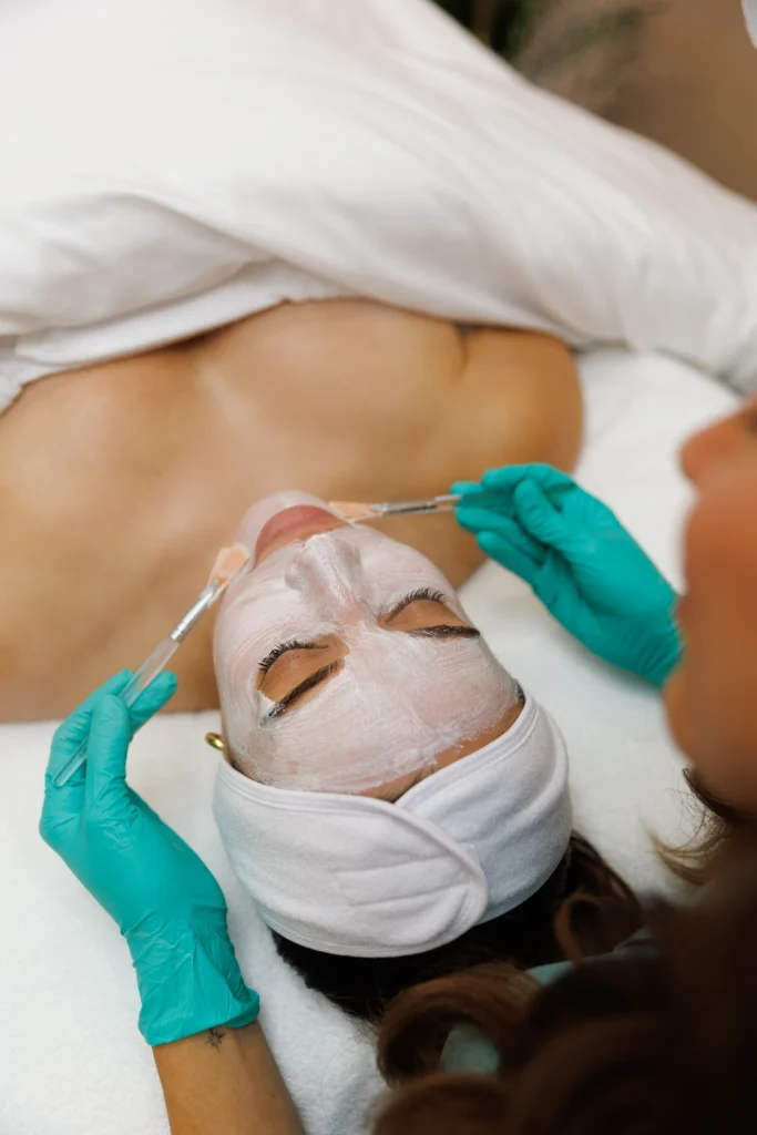 exfoliating scrub before facial